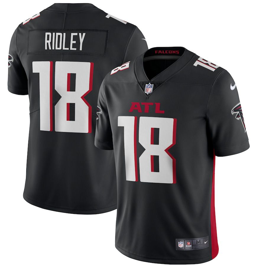 Men Atlanta Falcons 18 Calvin Ridley Nike Black Vapor Limited NFL Jersey